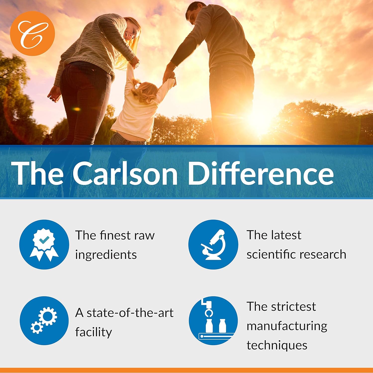 Carlson - Omega-3 + D & K, 1430 Mg Omega-3S, 2000 Iu (50 Mcg) D3, 90 Mcg K2 As Mk-7, Heart Health, Bone Support, Lemon, 200 Ml : Health & Household