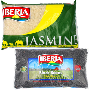 Iberia Black Beans (4Lb.) And Jasmine Rice (5Lbs.) Bundle