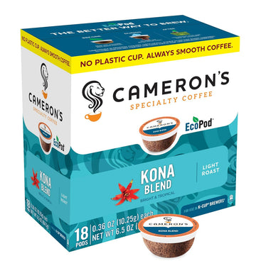 Cameron'S Coffee Single Serve Pods, Kona Blend, 18 Count (Pack Of 1)