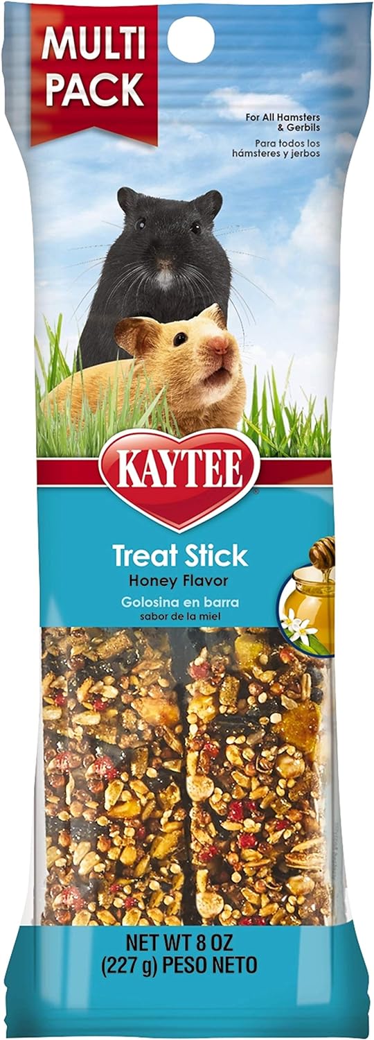 Kaytee Treat Stick Honey Flavor -- Hamster And Gerbil Value Pack 8 Oz