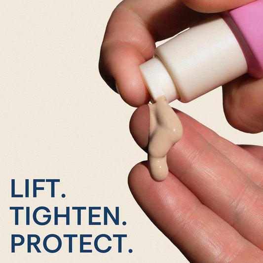 The Skinny Confidential Caffeinated Mineral Sunscreen, Spf 40 - Fragrance-Free Face Sunscreen With No White Cast - Non-Greasy & Lightweight Sun Screen Lotion Reduce Wrinkles, Redness & Puffiness