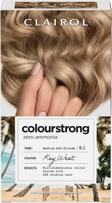 Clairol Colour Strong Permanent Hair Dye - 8.1 Medium Ash Blonde