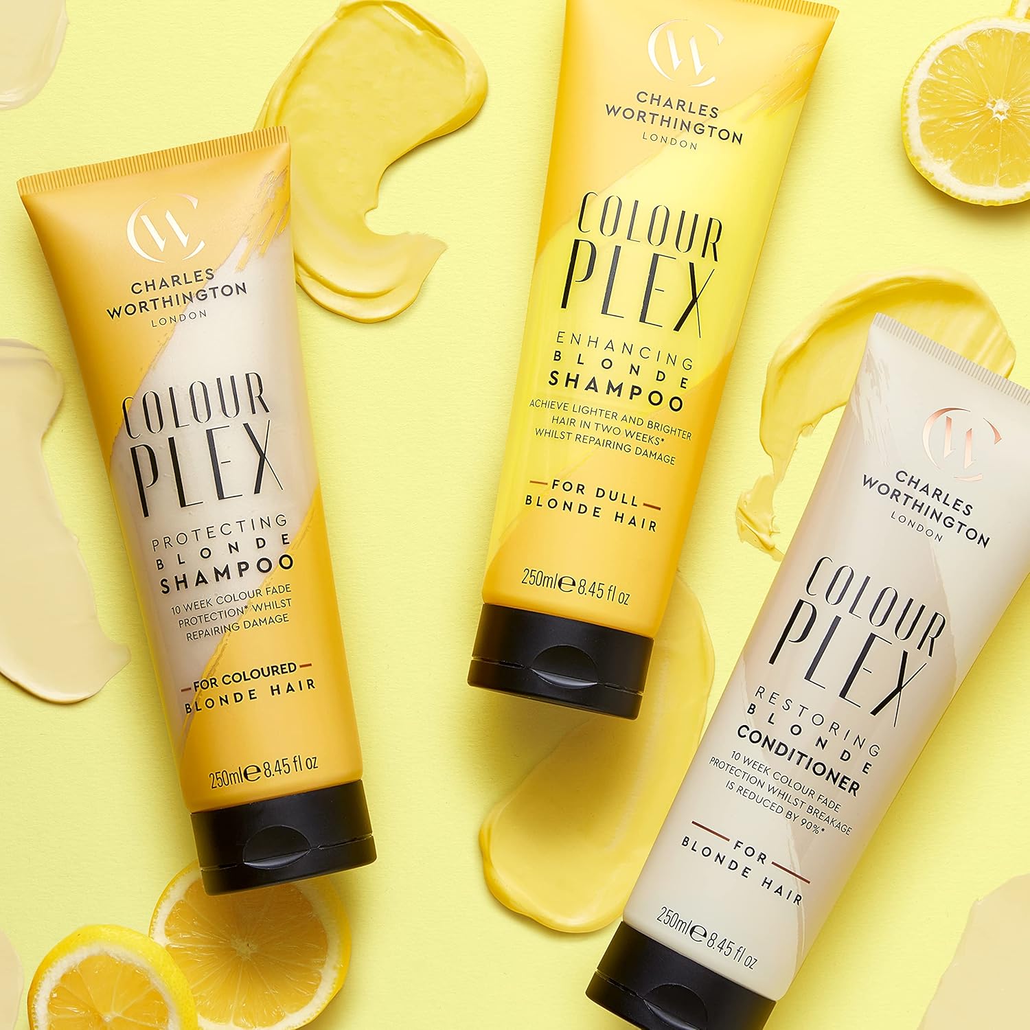 Charles Worthington ColourPlex Protecting Blonde Shampoo, Tone and Restore Colour, Shampoo for Blonde Hair, Salon Shampoo for Blondes, 250 ml : Amazon.co.uk: Beauty