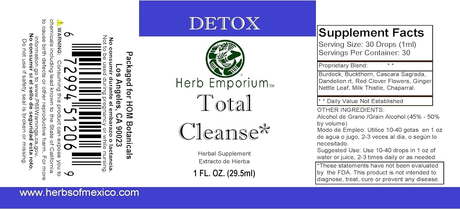 Herb Emporium Total Cleanse Kit Herbal Supplement Kit