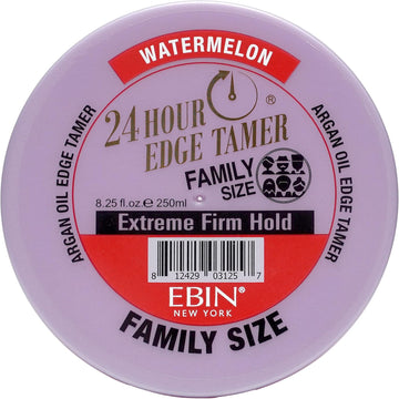 Ebin New York 24 Hour Edge Tamer Refresh – Extreme Firm Hold, 2.7 Oz, Wild Berry – No Flaking, No White Residue, Shine And Smooth With Argan Oil & Castor Oil