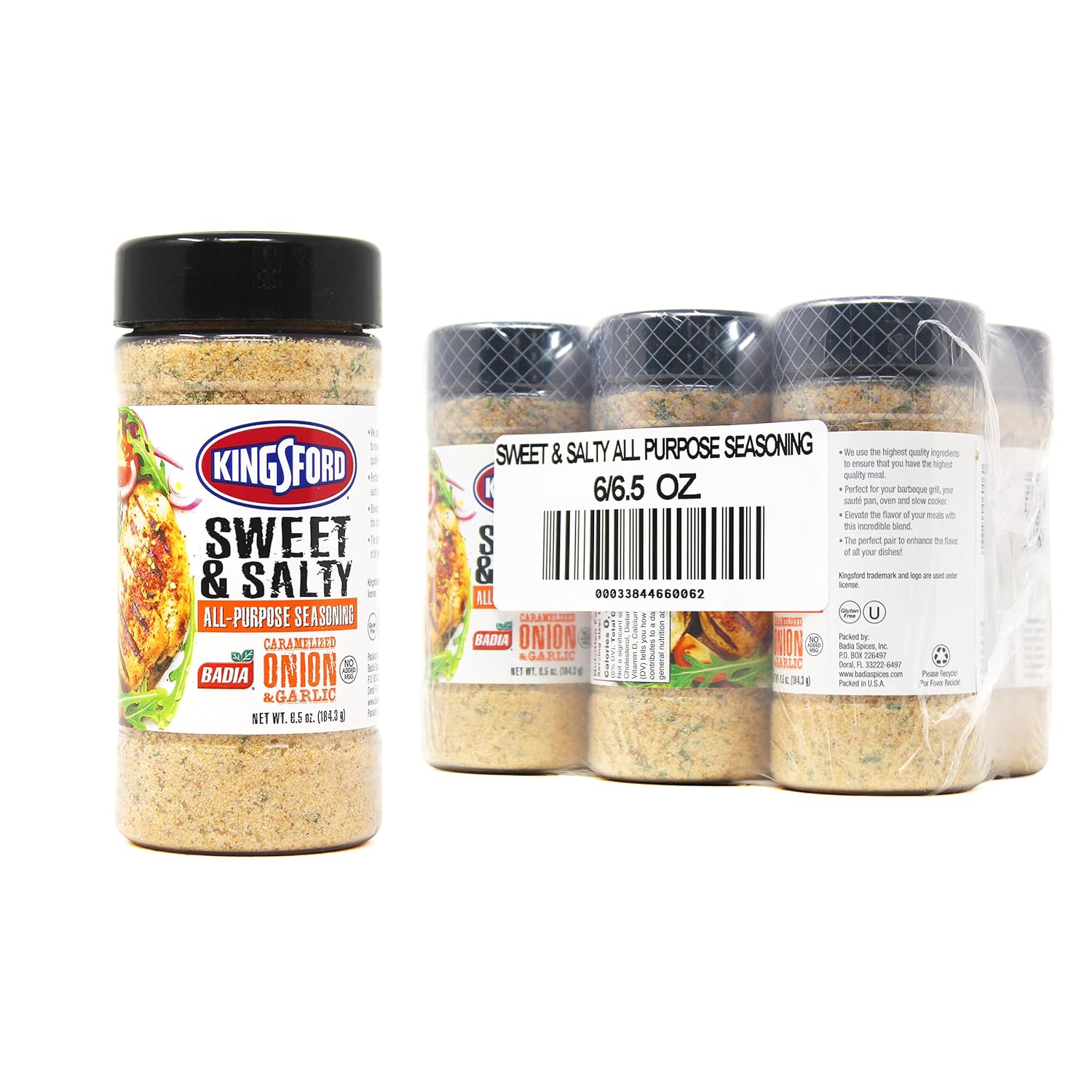 Kingsford Badia Sweet & Salty All-Purpose Seasoning, 6.5 oz (Pack of 6)