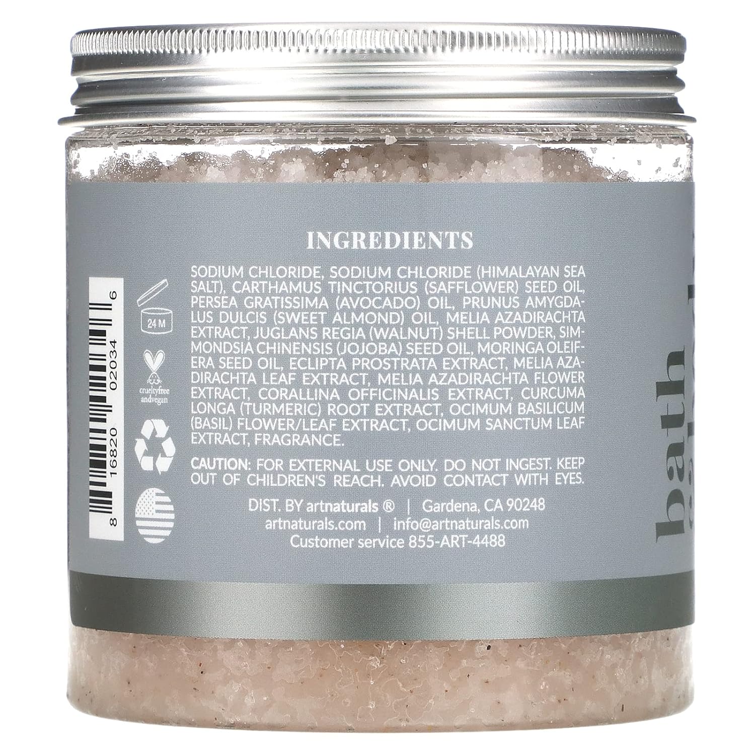 artnaturals Himalayan Body Scrub and Face Scrub - (20 Oz) - Deep Cellulite Cleansing Exfoliator with Sugar, Shea Butter, Exfoliating Himalayan - Natural Pink for Hand, Skin and Facial - Men and Women : Beauty & Personal Care