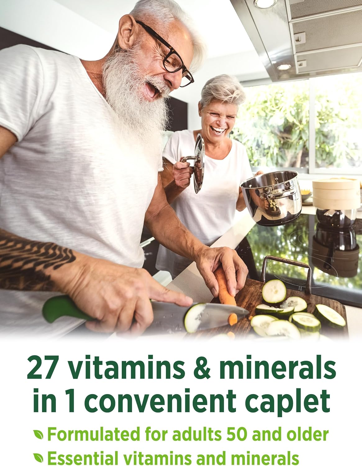Multivitamin for Adults 50+ | Non-GMO & Gluten Free Daily Supplement | Plus Vitamin D, C, and B Vitamins | By Nature's Truth : Health & Household
