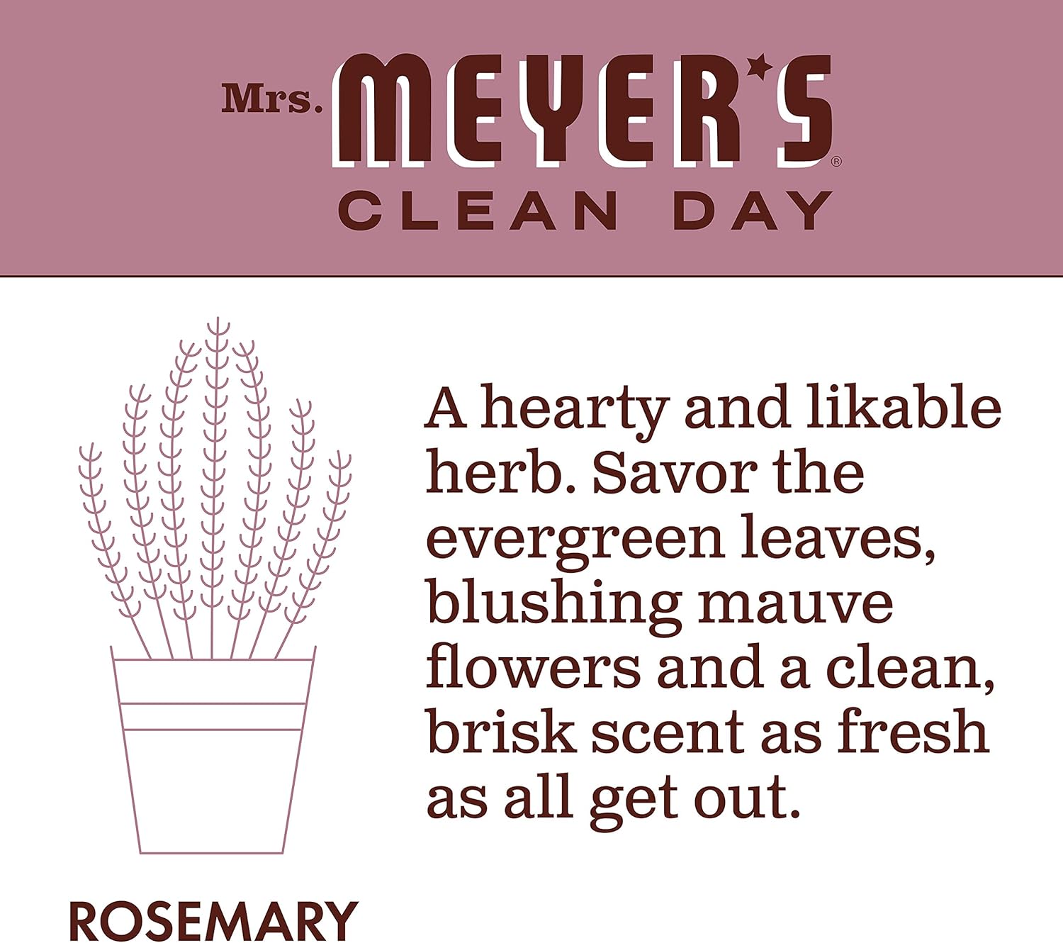 Mrs. Meyer'S Clean Day Liquid Dish Soap, Biodegradable Formula, Lemon Verbena, 16 Fl. Oz