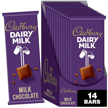 Cadbury Dairy Milk Milk Chocolate Candy Bars, 3.5 Oz (14 Count)