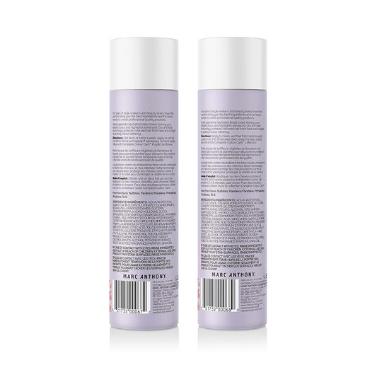 Marc Anthony Purple Shampoo And Conditioner Gift Set - Anti-Brass Violet Pigments, Quinoa, Grapeseed Oil For Blonde & Silver Hair