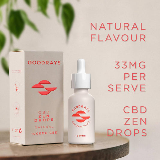 Goodrays - High Strength Cbd Oil Drops For Anxiety - 500Mg Cbd / 15Ml - Natural Cannabidiol Zen Drops - Reduce Anxiety, Relieve Stress, Restore Balance - Natural Cbd Oils