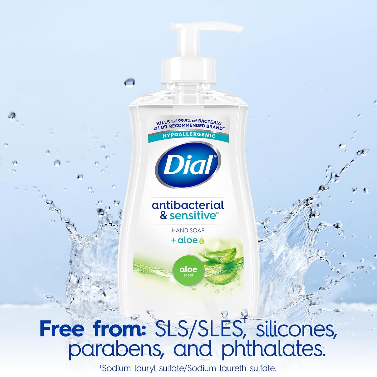 Dial Antibacterial Liquid Hand Soap, Aloe Scent, 11 fl oz Pack of 12 : Beauty & Personal Care