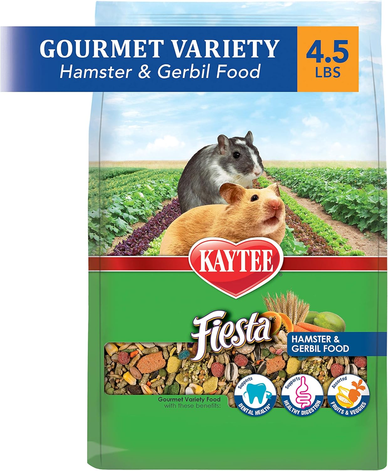 Kaytee Fiesta Pet Hamster And Gerbil Food, 4.5 Pound
