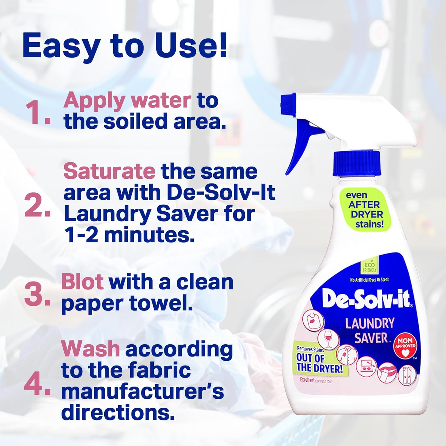 De-Solv-it 11823 Orange Sol Laundry Saver Stain Remover Spray, 12 oz (F?ur ???k) : Health & Household