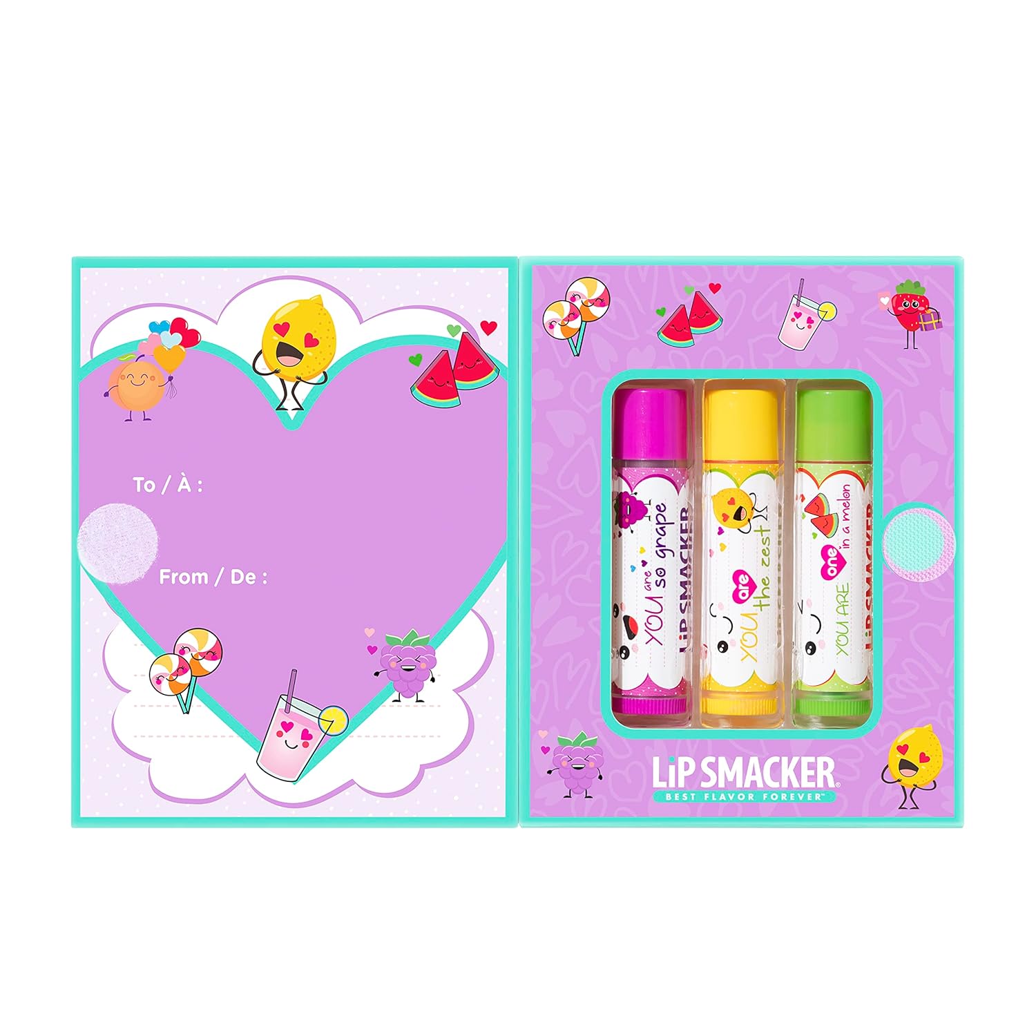 Lip Smacker Valentine'S Day Collection Story Book Purple Cover