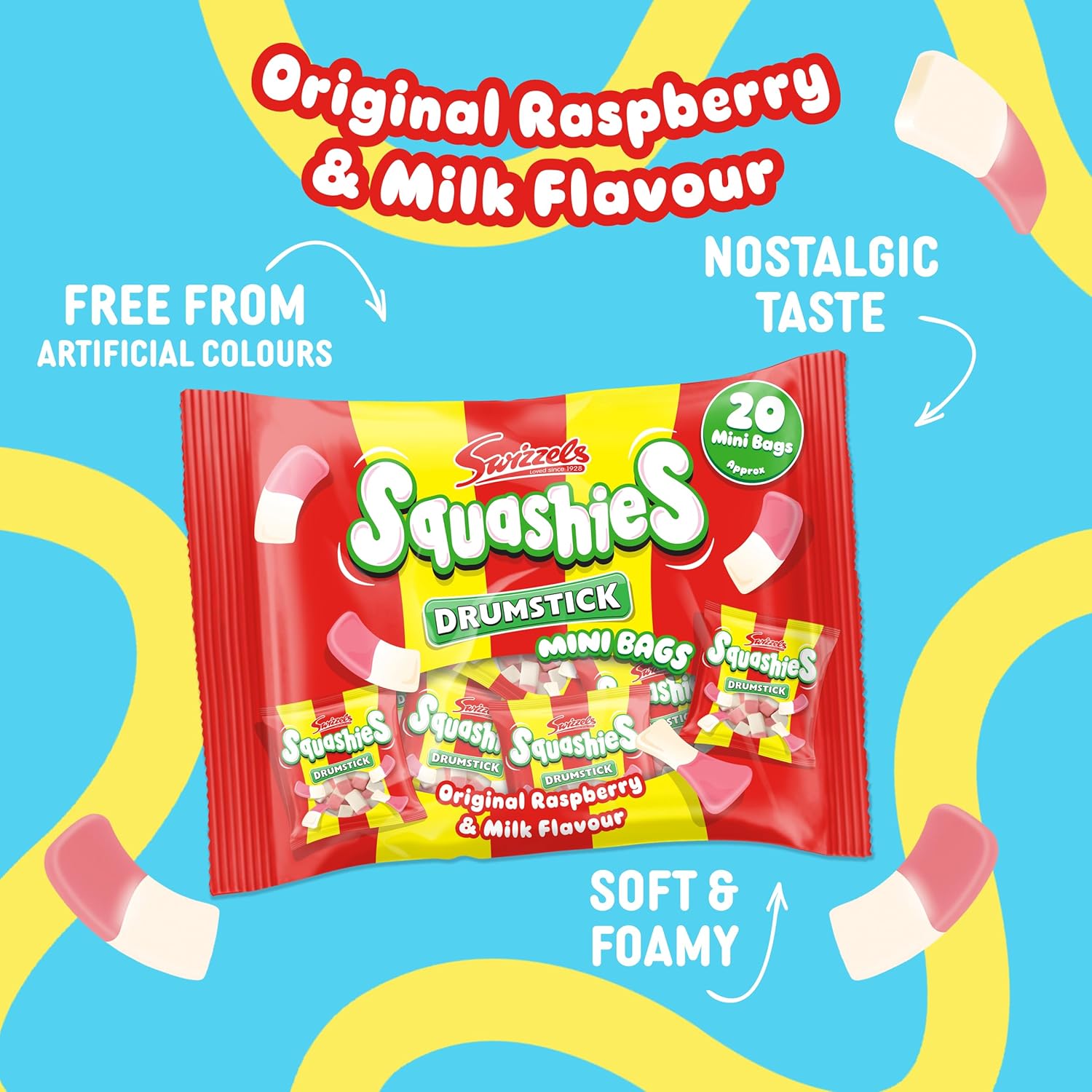Swizzels Drumstick Squashiest Mini Bags, 280g : Amazon.co.uk: Electronics & Photo
