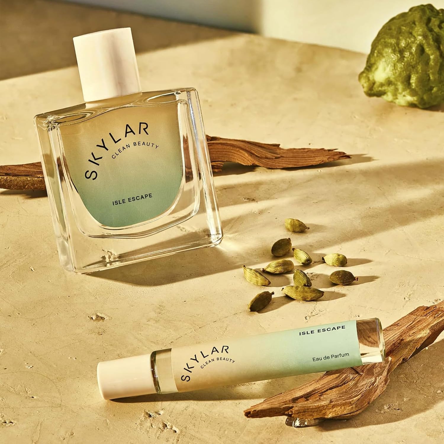 Skylar Lime Sands Eau De Parfum - Hypoallergenic & Clean Perfume Women & Men, Vegan & Safe For Sensitive Skin - Woody Citrus Perfume With Notes Of Lime, Sea Salt & Coconut Water - (10Ml /0.33 Fl Oz) : Beauty & Personal Care