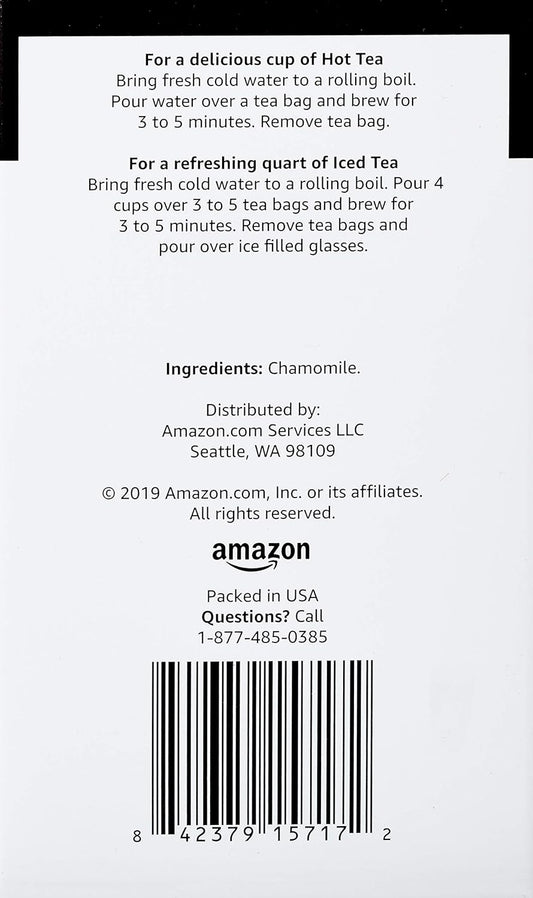 Happy Belly Chamomile Herbal Tea Bags, 20 Count