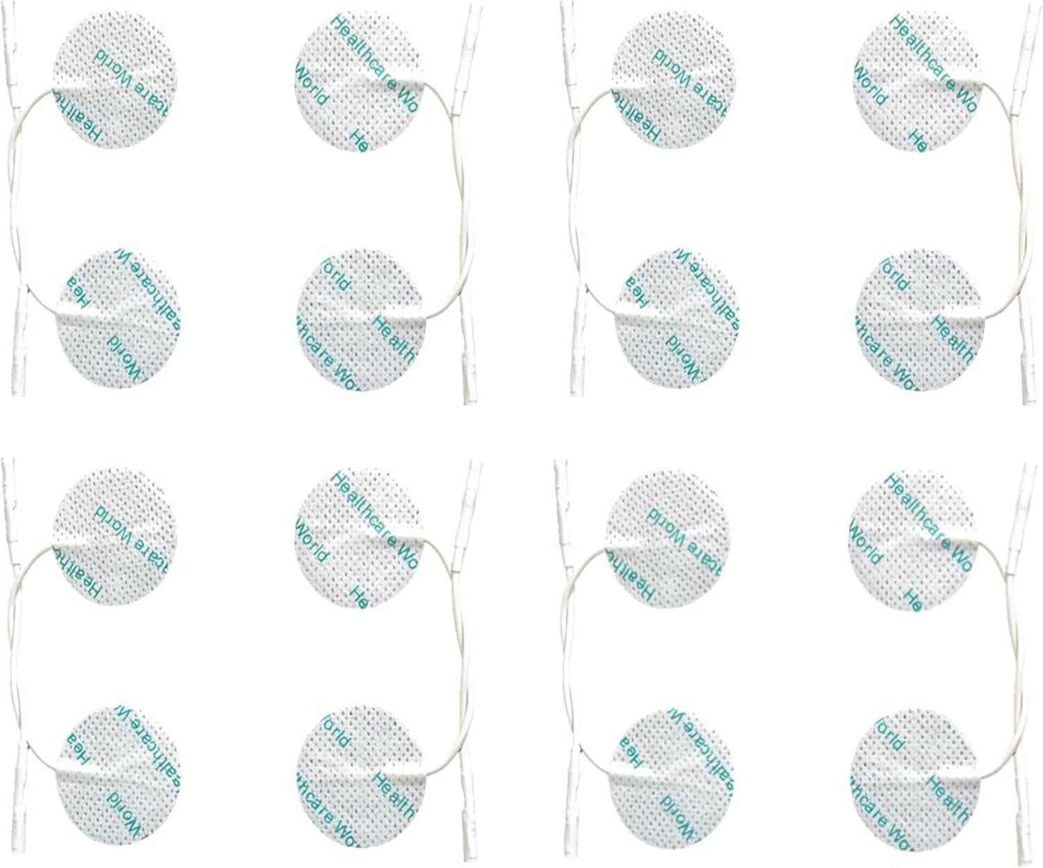 Tens Electrode Pads (16Pcs) Round Self-Adhesive Electrodes Targeted Pain Relief Compatible With Neurotrac, Flexi Tens Devices