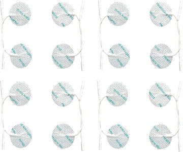 Tens Electrode Pads (16Pcs) Round Self-Adhesive Electrodes Targeted Pain Relief Compatible With Neurotrac, Flexi Tens Devices