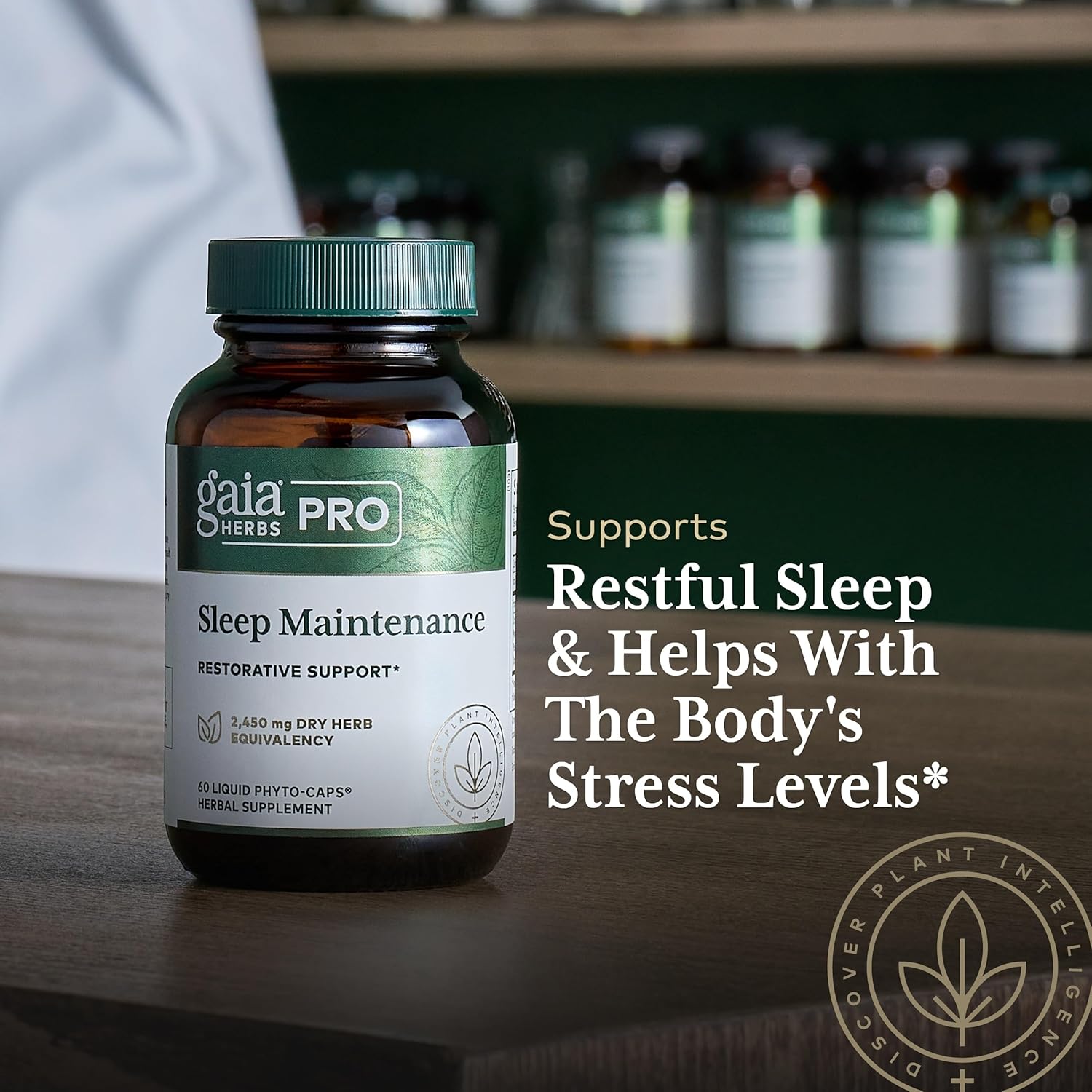 Gaia Herbs Pro Sleep Maintenance - Adrenal Health & Sleep Support* - Supplement With Ashwagandha Magnolia Bark & Jujube Date - Vegan Gluten-Free - 60 Liquid-Filled Capsules (30 Servings) : Health & Household