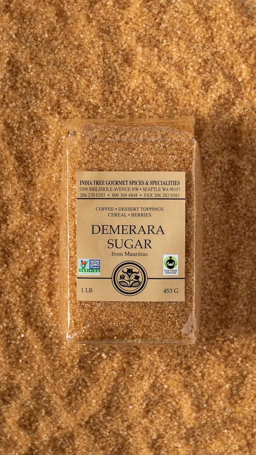 India Tree Demerara Sugar, 3 Lb 3 Pound (Pack Of 2)