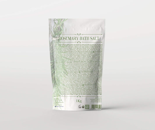 Mystic Moments Rose Geranium Bath Salts 500G | Natural Bath Soak For Muscle, Perfect For Skin, Face & Body 100% Natural Vegan Gmo Free