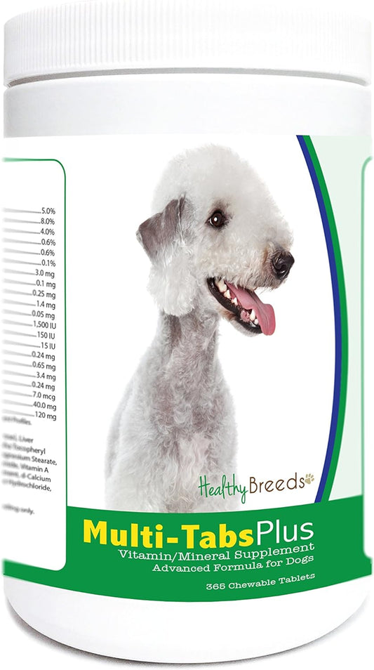 Healthy Breeds Bedlington Terrier Multi-Tabs Plus Chewable Tablets 365 Count : Pet Supplies