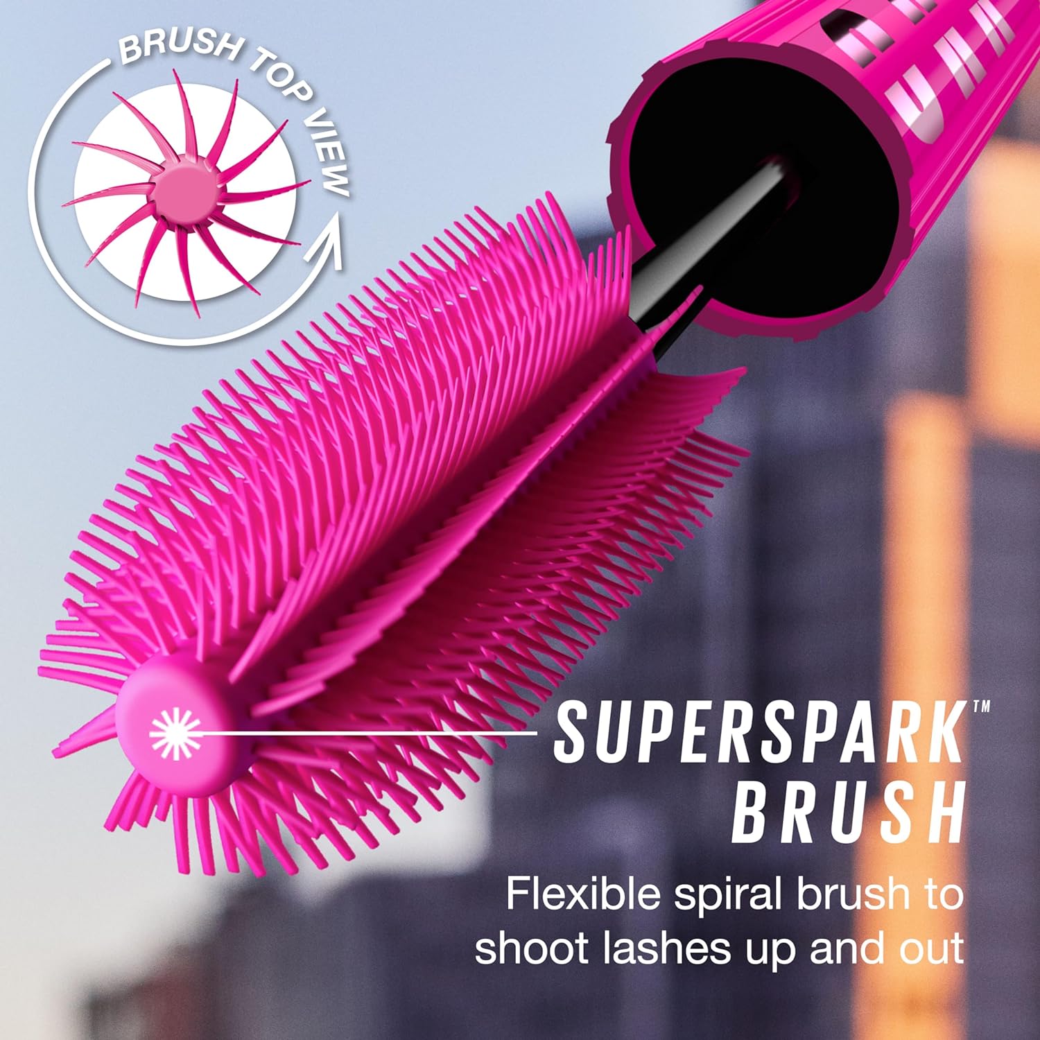 Maybelline Lash Sensational Firework Waterproof Mascara, Lengthening & Volumizing Mascara for up to 24HR wear, Very Black, 1 Count : Beauty & Personal Care