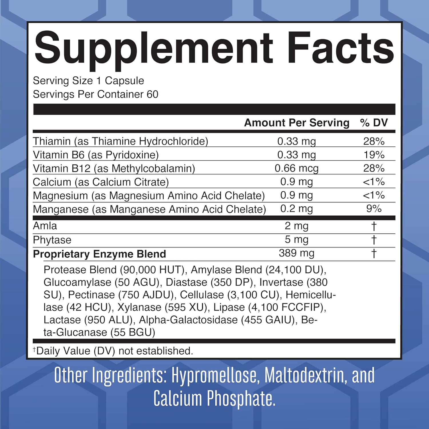 MaryRuth Organics Ultra Digestive Enzymes Capsules | Up to 2 Month Supply | Supplement for Gut Health Support | Digestion & Immune Support with Amylase | Lipase & Lactase | Vegan | 60 Count : Health & Household