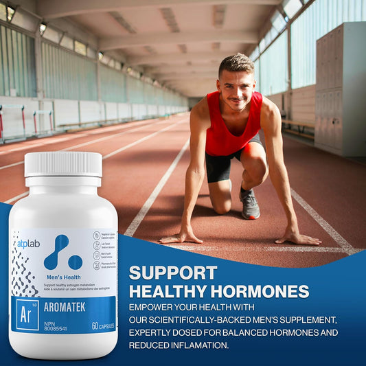 Atp Lab - Aromatek 60 Capsules 30-Day Supply - Men’S Health Formula - Helps To Support Healthy Estrogen Metabolism, Maintain Healthy Skin And Immune Function