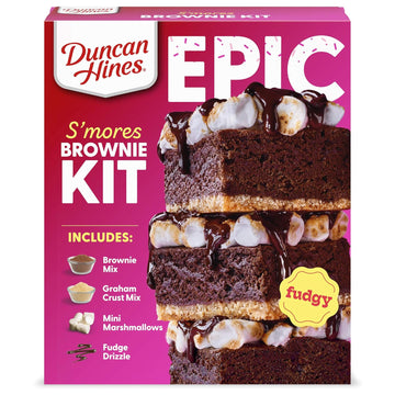 Duncan Hines Epic Kit, Smores Brownie Mix Kit, 24.16 oz