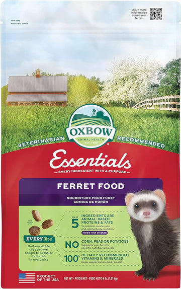 Oxbow Animal Health Essentials Ferret Food - 4 Lb