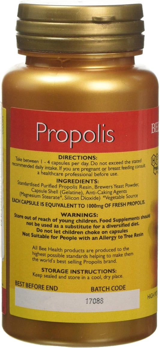 Bee Health 1000 Mg Propolis High Potency 90 Capsules, 80 G,9 X 4 X 4 Cm