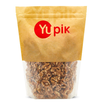 Yupik Raw California Walnuts, Halves & Pieces, 2.2 Lb, Kosher, Gluten-Free, Vegan, Unsalted Nuts, Unroasted, Source Of Omegas, Healthy Snacks, Nut Topping & Inclusion, Ideal For Baking & Cooking