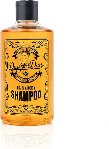 Dapper Dan Hair And Body Shampoo,Men'S Daily Hair Strengthening Shampoo For Men With Vitamin B5, 1 X 300Ml