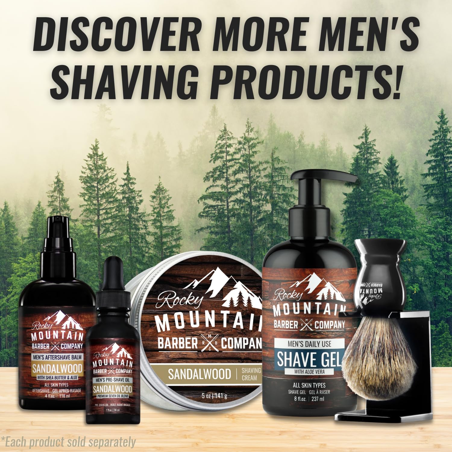 Men'S Shave Gel - Clear Shaving Gel So You Can See Where You Are Shaving – For Full Shaves And Tightening Beard Lines - 8Oz By Rocky Mountain Barber Company : Beauty & Personal Care