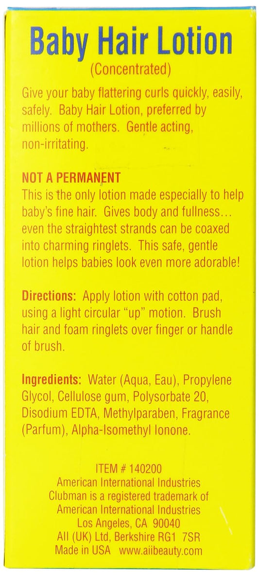 Baby Hair Lotion – Concentrated Formula For Beautiful Curls, Gentle & Non-Irritating Hair Cream For Infants And Toddlers, 2 Fl Oz