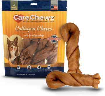 Pet Factory Carechewz Collagen 6-7" Twist Keys Dog Chew Treats - Chicken Flavor, 6 Count/1 Pack