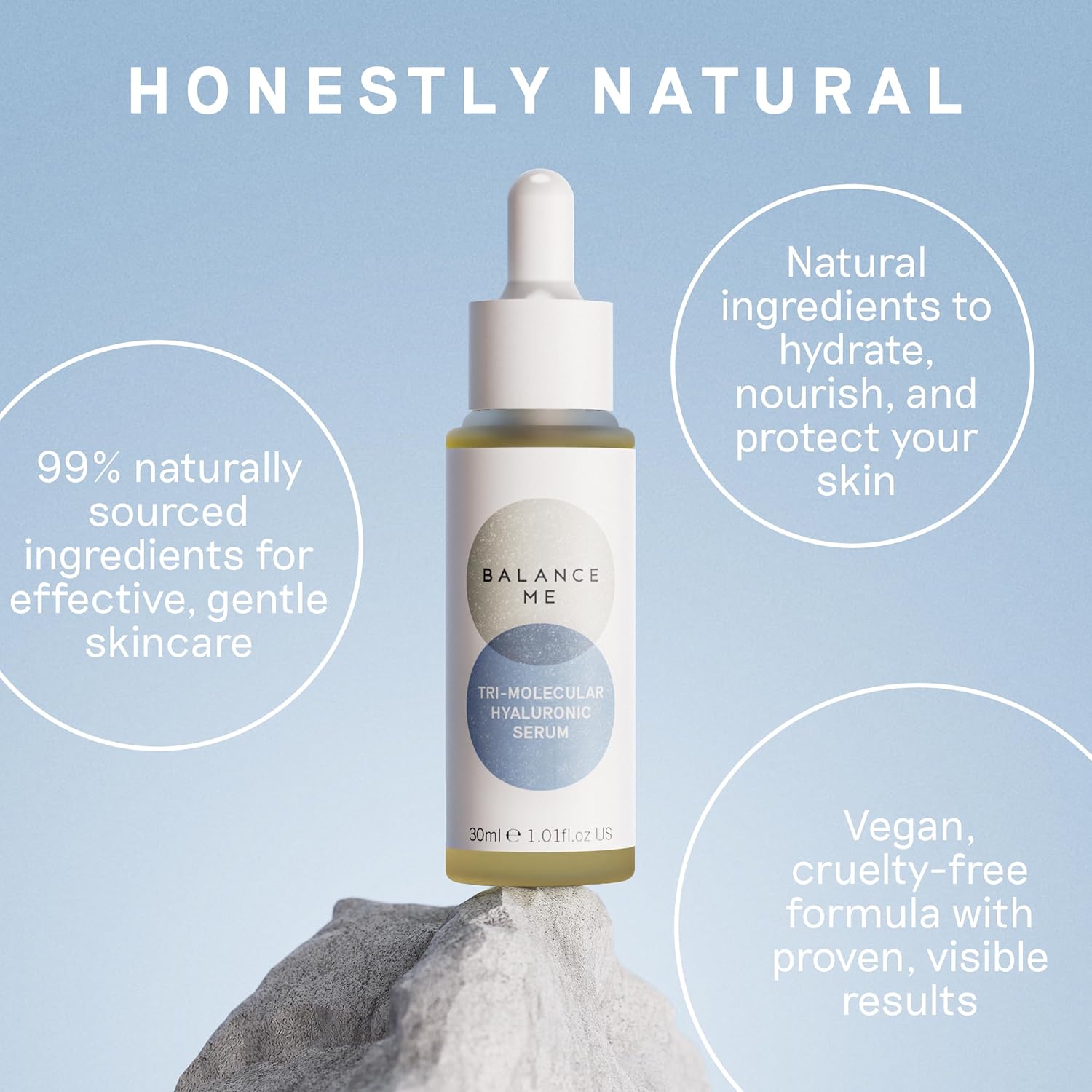Balance Me Tri-Molecular Hyaluronic Serum 30ml, Anti-Ageing Face Serum for Mature Skin, With Aloe Vera to Support Hydration and Dry Skin : Amazon.co.uk: Beauty