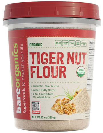 Bareorganics Tiger Nut Flour, 12 Oz