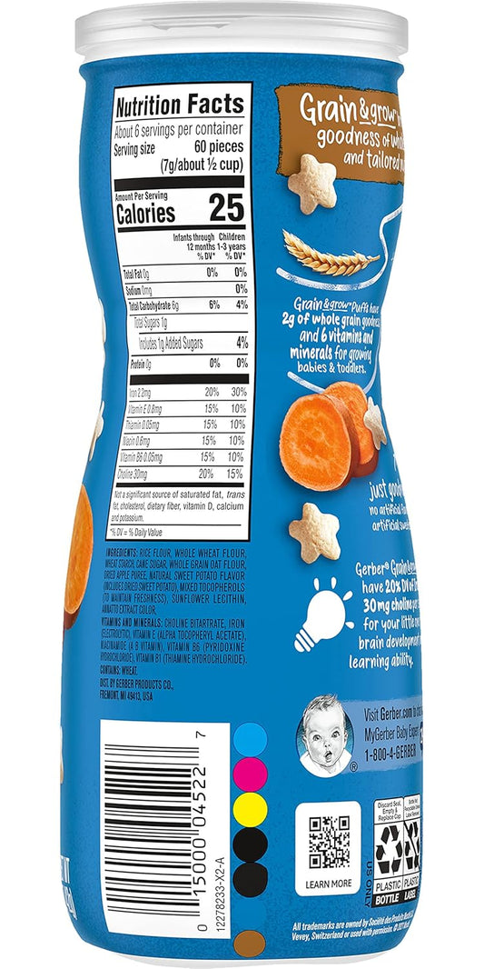 Gerber Graduates Puffs Sweet Potato 1.48 Ounce (Pack Of 1)