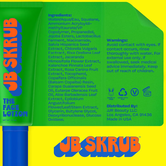 Face Lotion And Foaming Face Wash For Sensitive Skin - Am + Pm Skincare Duo - Ph Balanced, Blue Light Defense - Kid And Teen Radiance