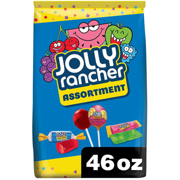 Jolly Rancher Assorted Fruit Flavors Hard Candy Variety Bag, 46 Oz