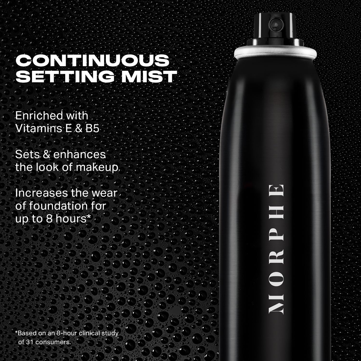 Morphe Jumbo Continuous Setting Spray - Micro-Fine Setting Spray For Makeup With A Radiant Finish - Helps Makeup Resist Caking Or Fading & Increases Wear Of Foundation (6.5 Fl Oz) : Beauty & Personal Care