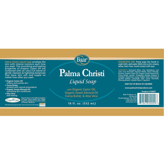 Baar Palma Christi Liquid Soap, 18 Oz