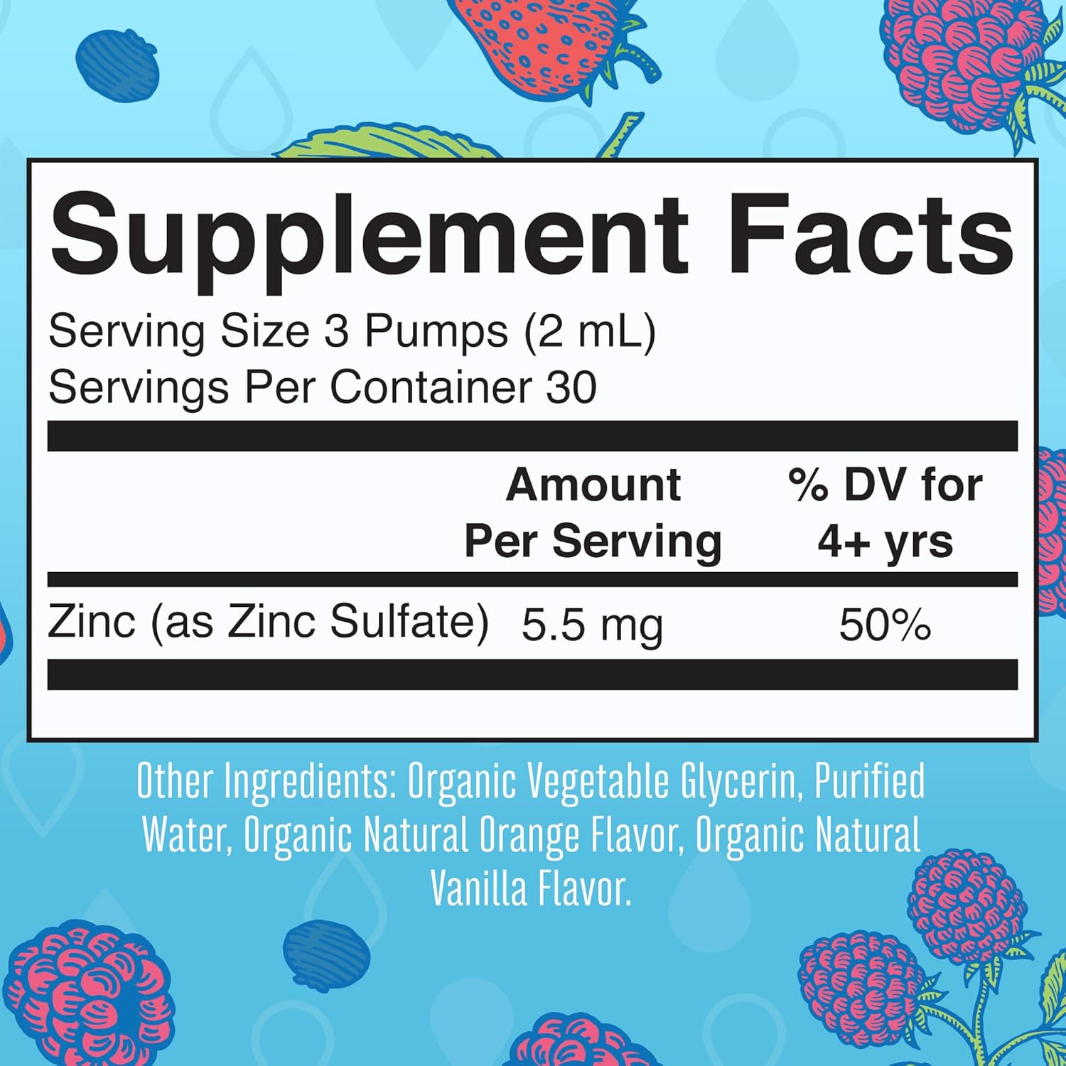 MaryRuth Organics Zinc Supplements for Immune Support, Liquid Zinc Supplement, Immune Support Supplement for Kids, Ages 4-13, Zinc Sulfate, Vegan, USDA Organic, Glycerin Based, 2 Fl Oz : Health & Household