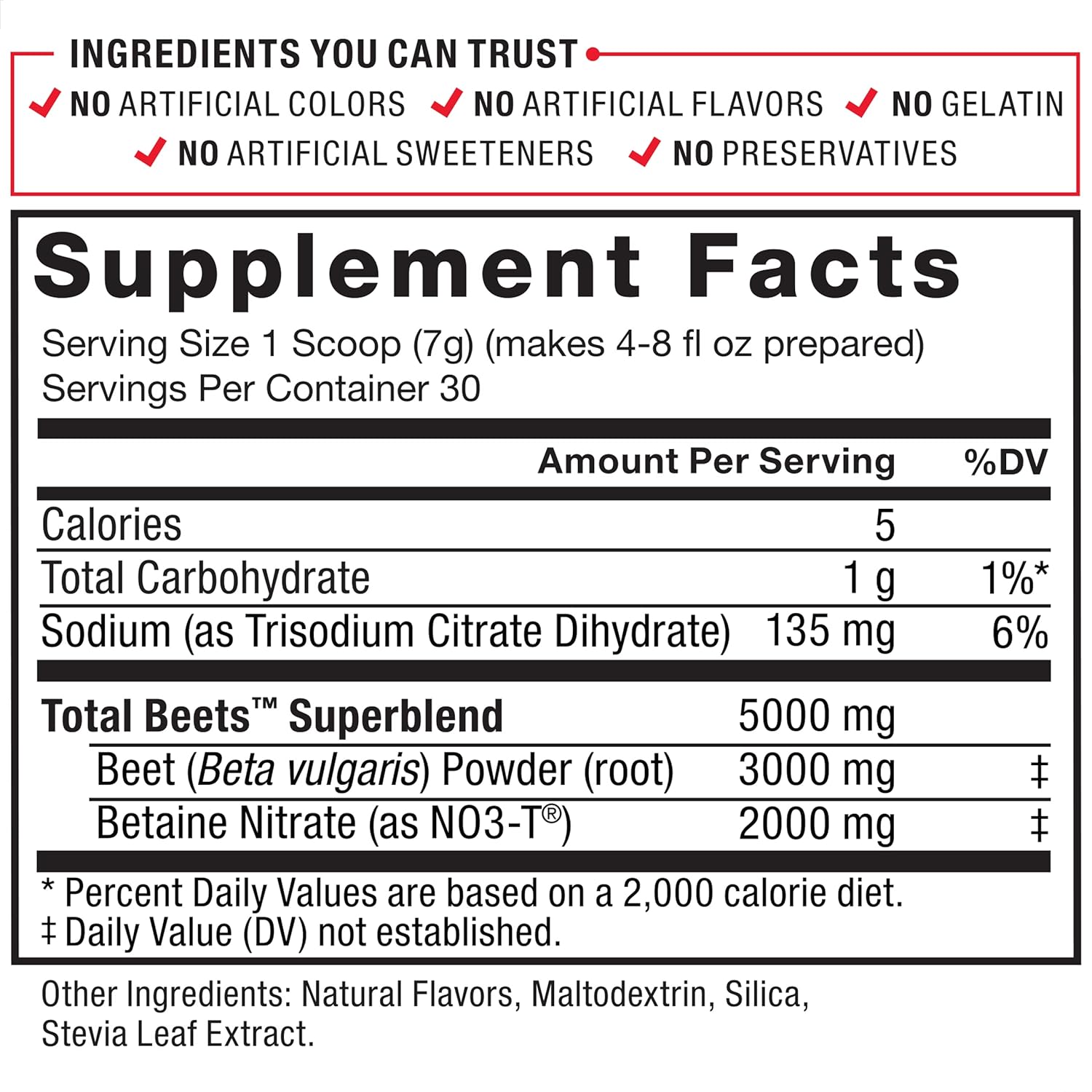 FORCE FACTOR Total Beets Superfood Beet Root Powder with Nitrates to Support Circulation, Blood Flow, Nitric Oxide, Energy, Endurance, and Stamina, Cardiovascular Heart Health Supplement, 30 Servings : Everything Else