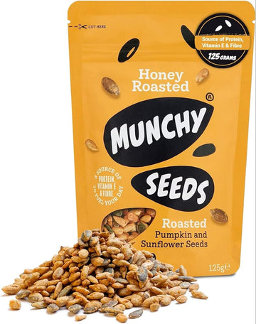 Munchy Seeds Just Add Savoury Sprinkles Snack - Spicy Peri Peri, 125G, Sunflower Seeds, Pumpkin Seeds And Watermelon Seed Mix With Grains, Spice, & Bird’S Eye Chilli, Vegan, Protein & Fibre